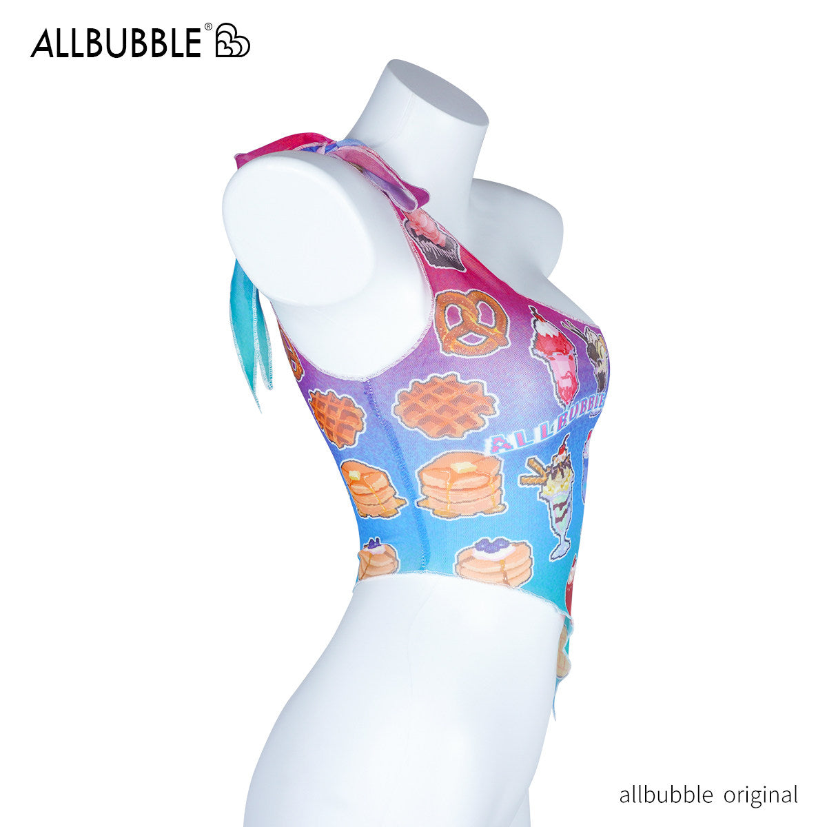 Allbubble - Fruity Mesh One Shoulder Top tank top Allbubble