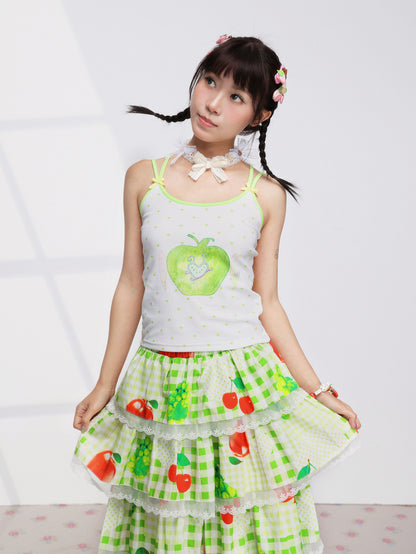FRUITS - Green Apple Wing Cami camisole Fruits