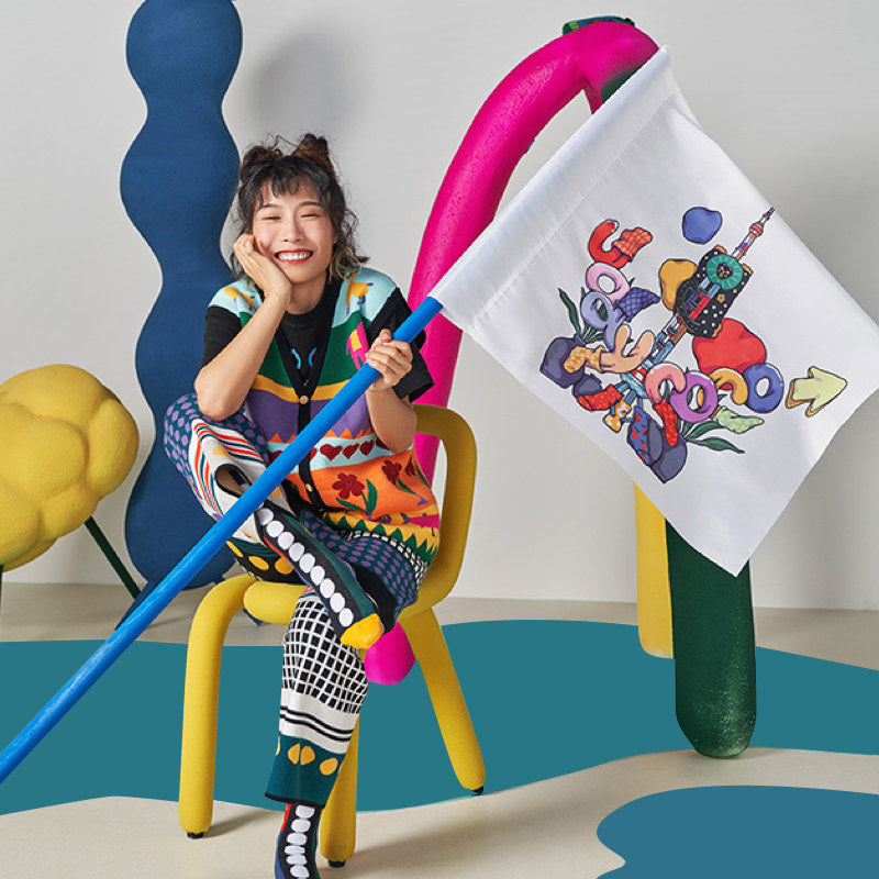 uodycoco – Heart Pattern Knit Vest vest uodycoco