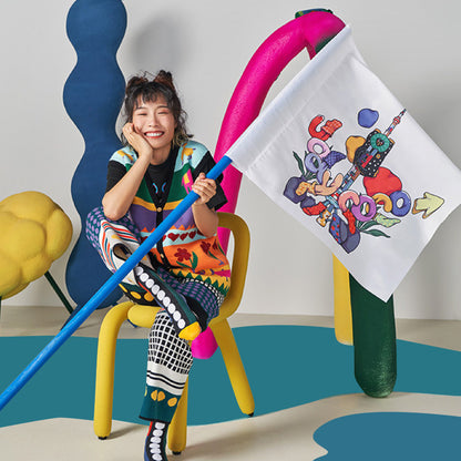 uodycoco – Heart Pattern Knit Vest vest uodycoco