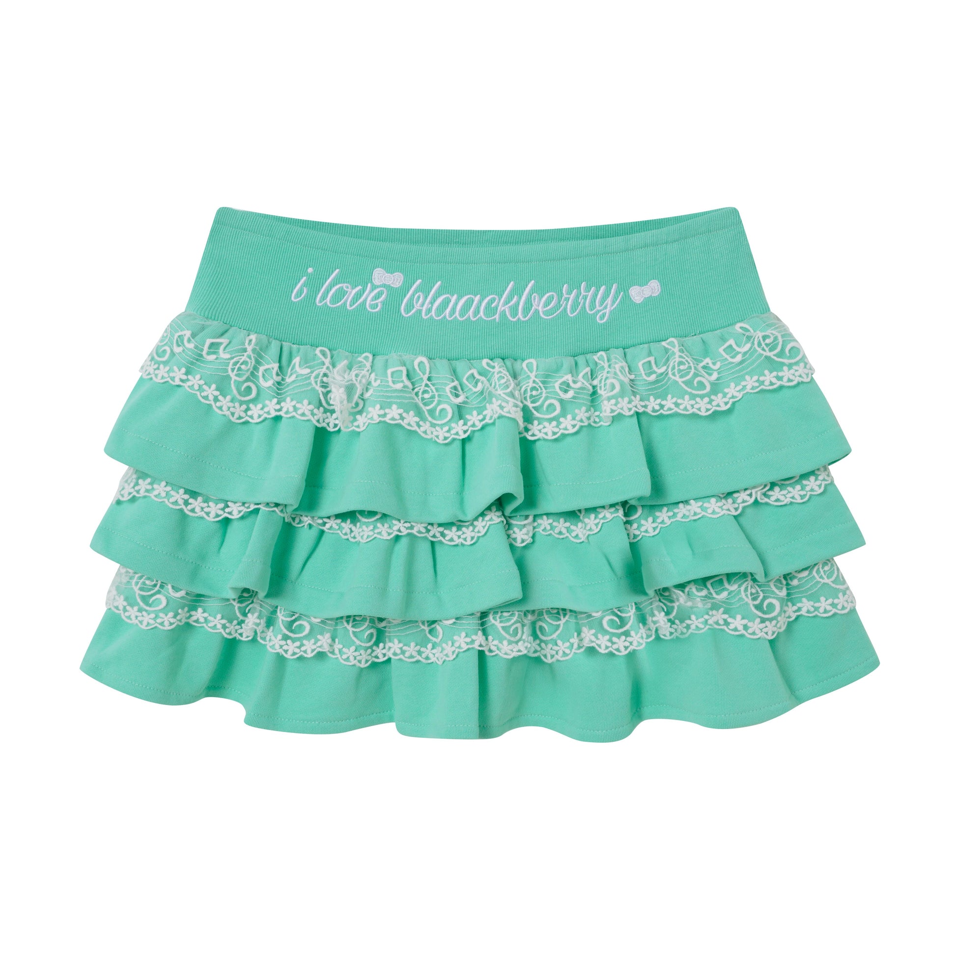BlackBerry - Mint Green Y2K Two-Piece Skirt Set set BlackBerry
