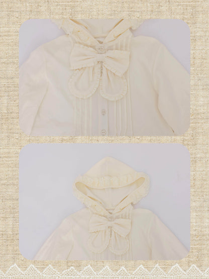 SemenCoicis - Lace Hood Bow Blouse shirt SemenCoicis