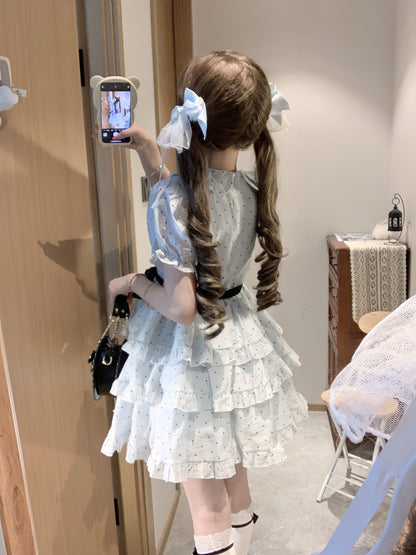 Blurred Bear - Polka Dot Princess Dress Land Decora