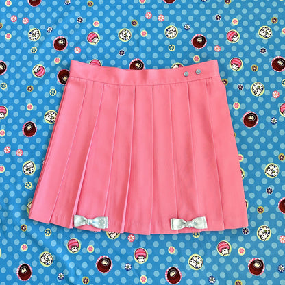 Bodytalk - Bow Pleated Mini Skirt | Kawaii Japanese Girly Harajuku Skirt skirt bodytalk