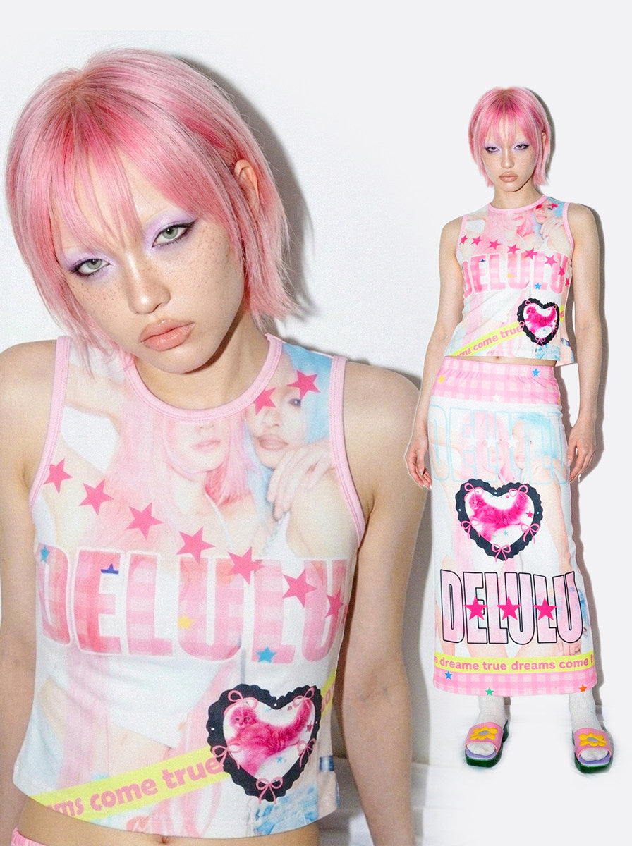 DeadEndKids - Cyber Graphic Slim Tank Top camisole DeadEndKids