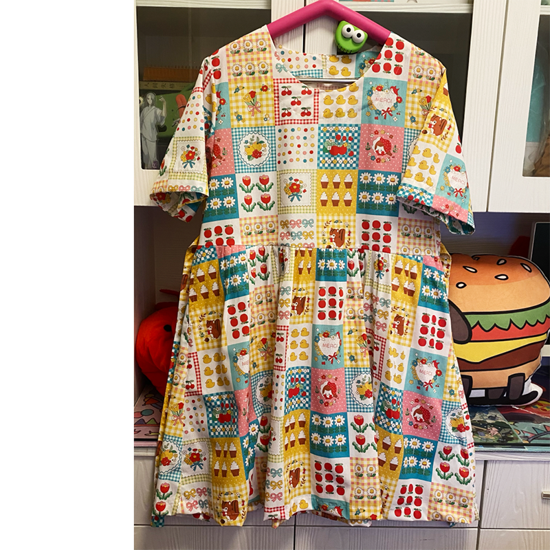 Toothshop - Retro Colorblock Playful Mini Dress dress toothshop