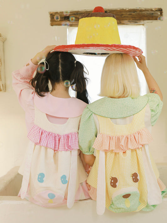 Meugler - Kawaii Melon Dog Drawstring Backpack Vest Cute Layered Style vest Meugler