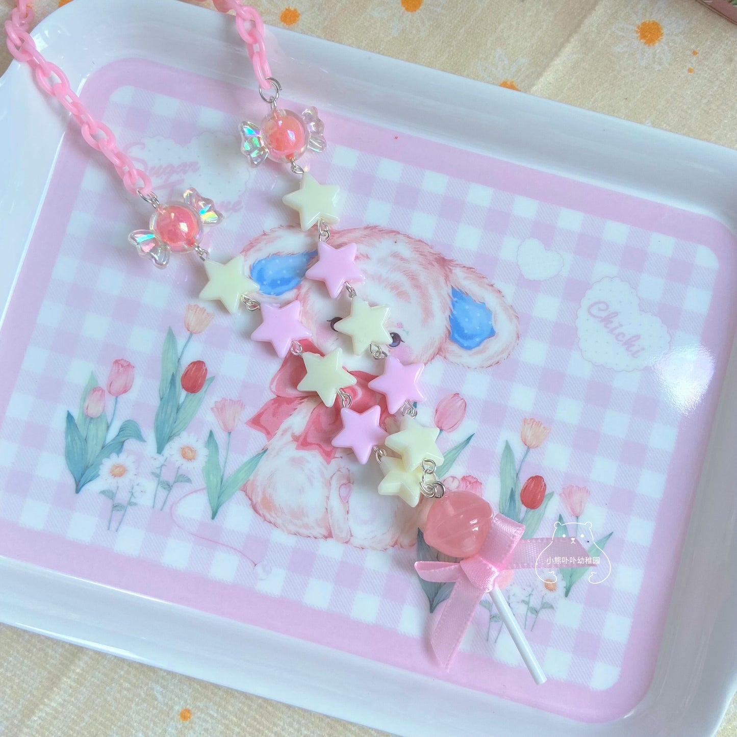 Bear Doll - Kawaii Lollipop Candy Pendant Necklace necklace Bear Doll