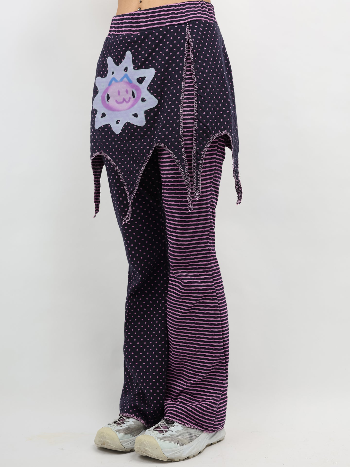 NIHON KIDS - Y2K Elf Mushroom Patchwork Pants pants NIHON KIDS
