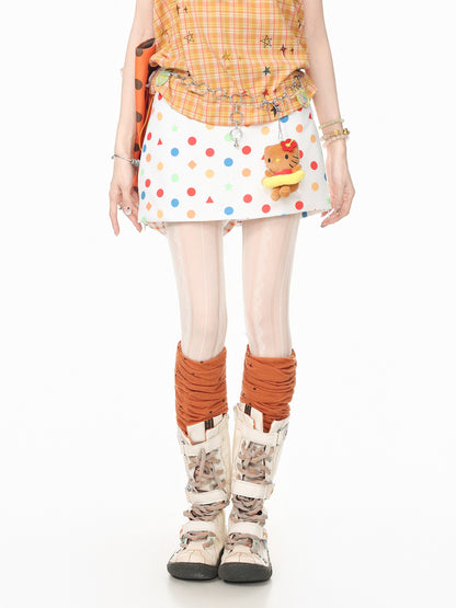 Languid Park - Polka Dot Wide Leg Skirt Pants skirt Languid Park