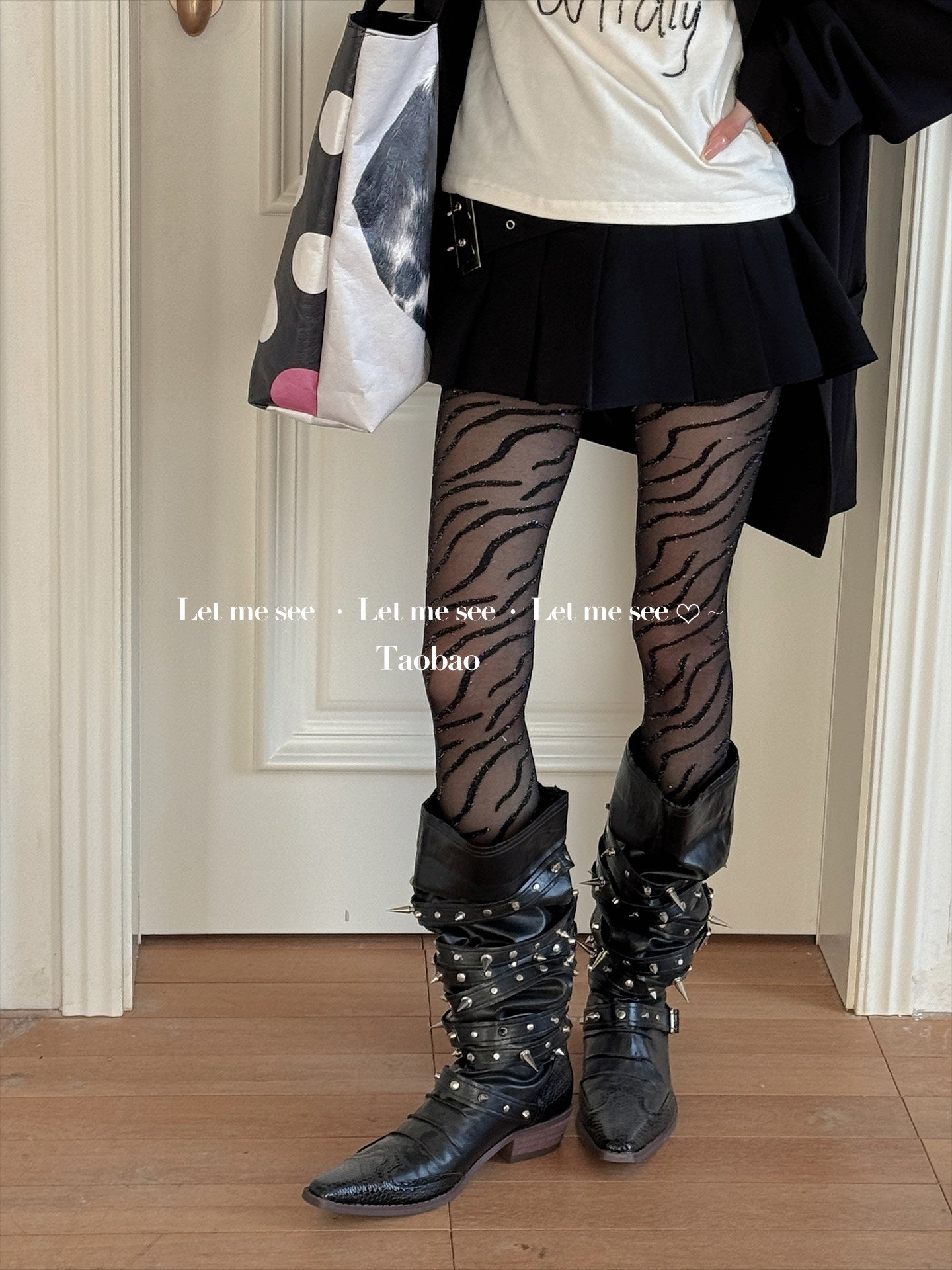 LET ME SEE - Zebra Sheer Tights tights let me see