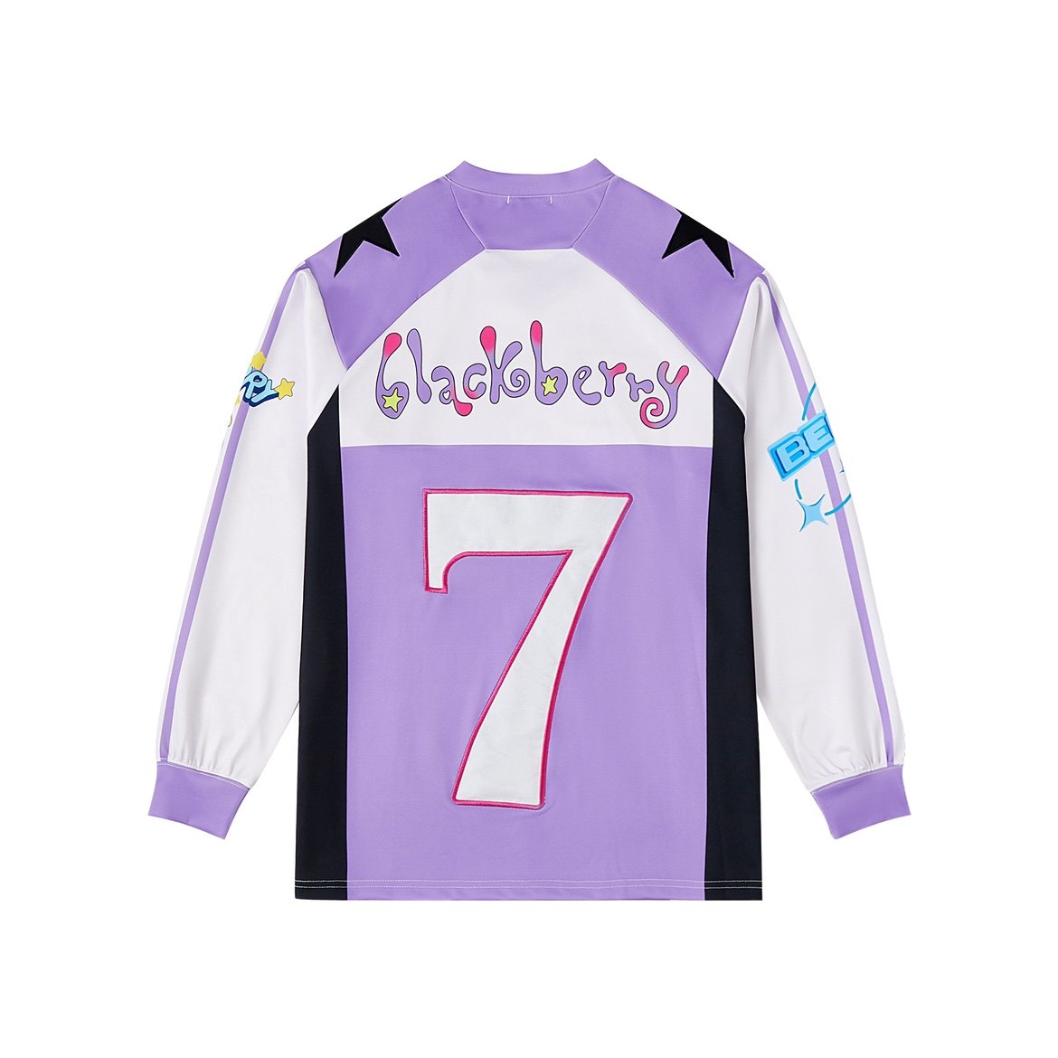 BlackBerry - Decora Kei Anime Jersey shirt BlackBerry
