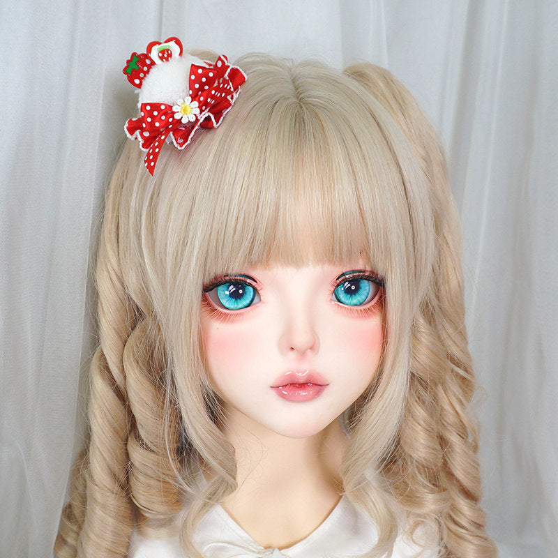 Maojiang - Ice Cream Lace Pom Pom Hair Clip