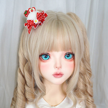 Maojiang - Ice Cream Lace Pom Pom Hair Clip
