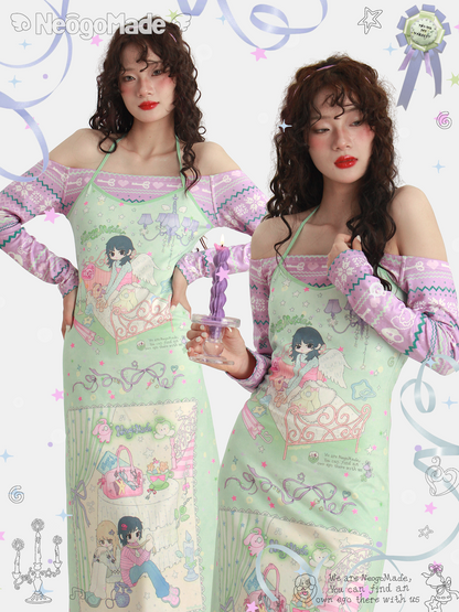 NeogoMade – Kawaii Off-Shoulder Layered Dress dress NeogoMade