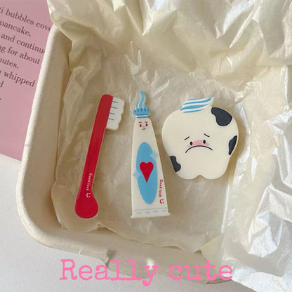 Toothbrush Hair Clip Set hair clip really cute