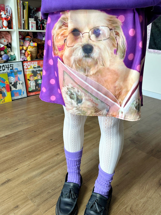 bunnybunnygun - Harajuku Y2K Polka Dot Dog Skirt skirt bunnybunnygun