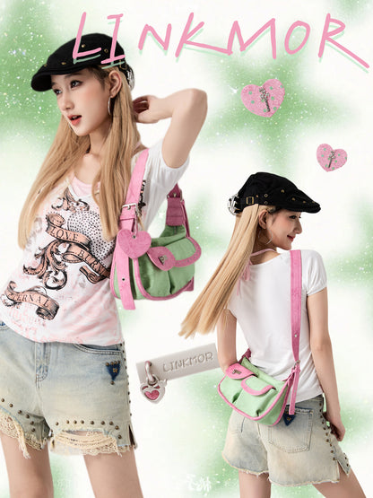 Linkmor - Mint Green Shoulder & Crossbody Bag bag linkmor