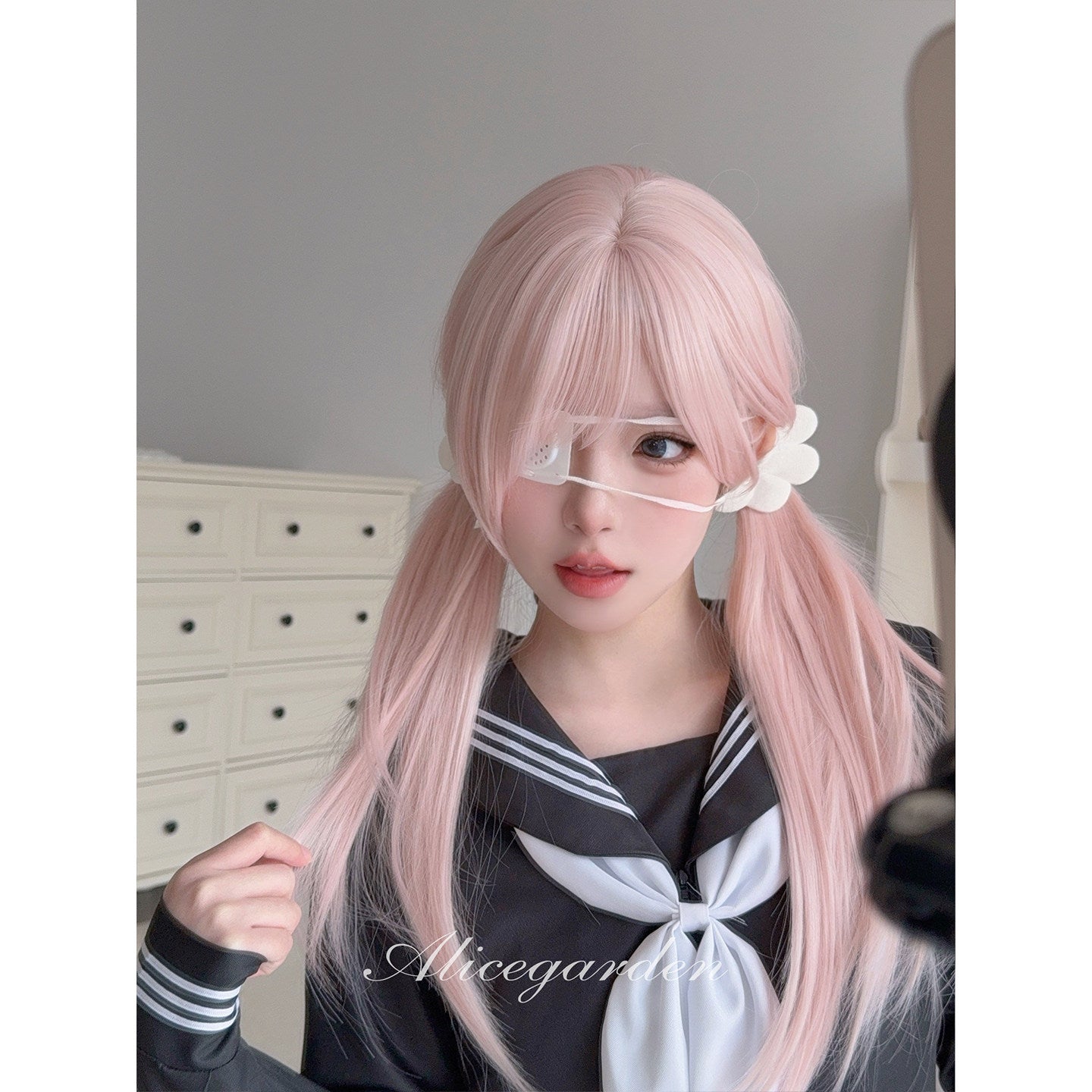 Alice Garden – Strawberry Pink Long Wig wig Alice Garden