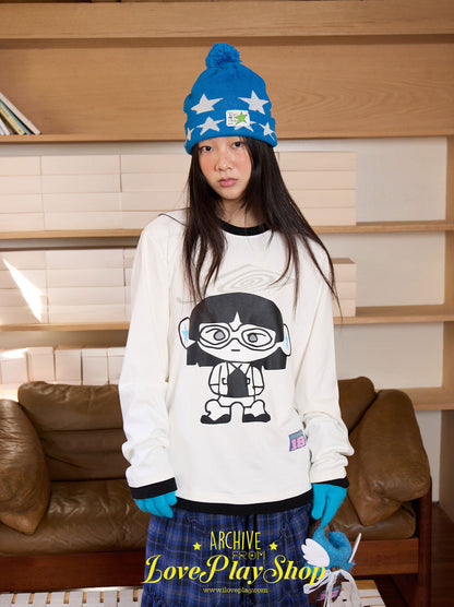 loveplay – Cartoon Bunny Loose Long Sleeve Tee shirt loveplay