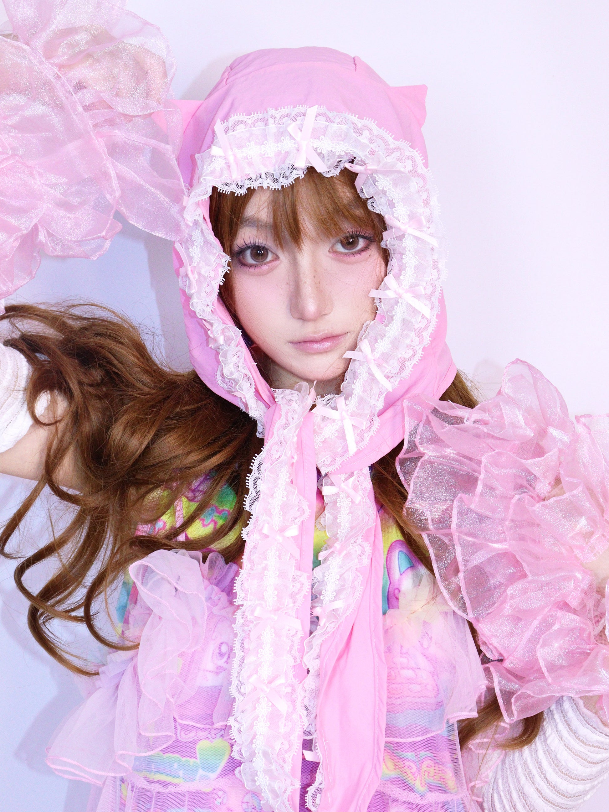 Leerroo - Strawberry Devil Cat Ear Sun Hat hat Leerroo