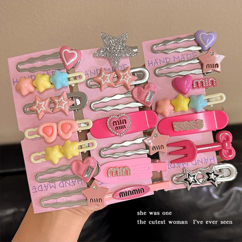 Y2K Letter Hair Clips Set hair clip none