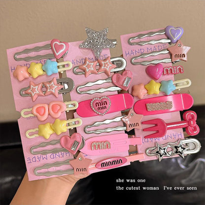 Y2K Letter Hair Clips Set hair clip none