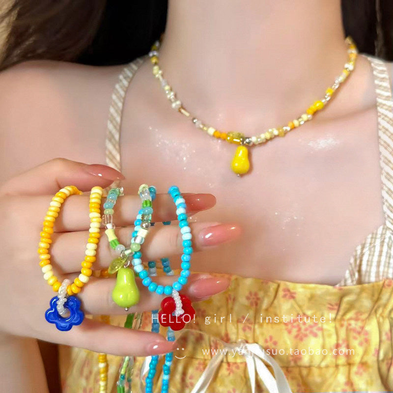 CuteBeads - Colorful Fruit Beaded Necklace