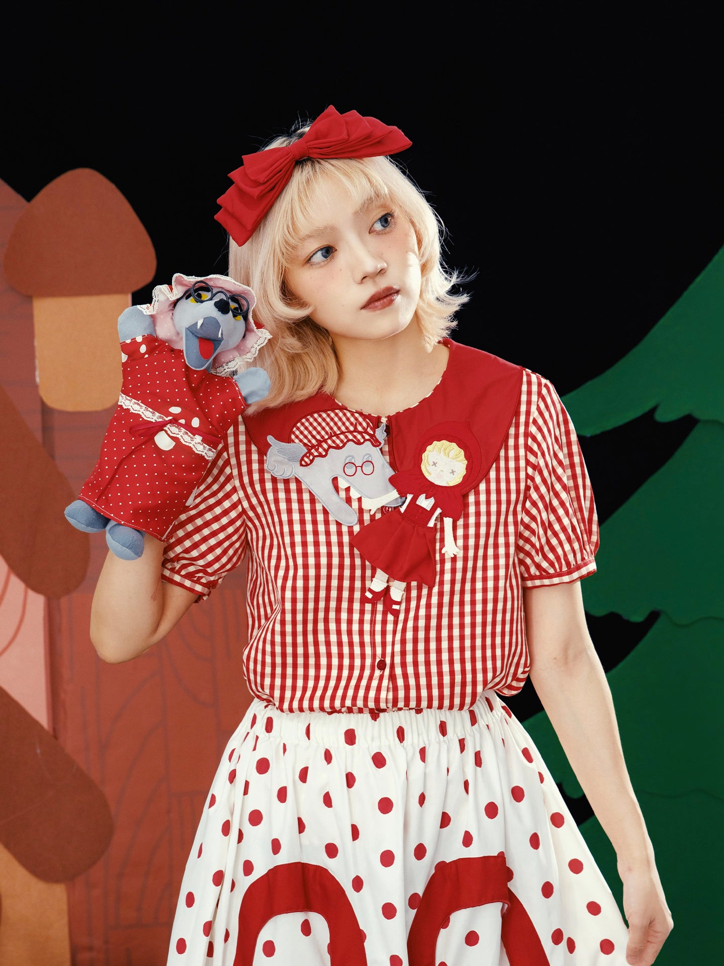 Meugler Kawaii – Fairy Tale Embroidered Blouse