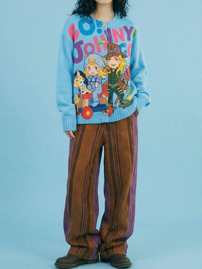 MeowMeow - Anime Graphic Knit Sweater cardigan MeowMeow Bug