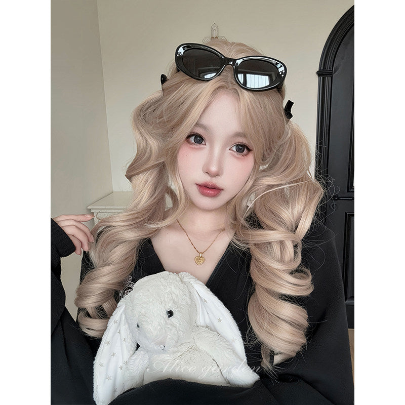 Alice Garden – Milk Tea Ash Curly Wig wig Alice Garden