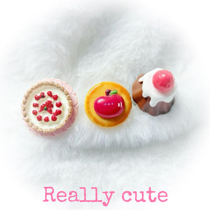 Sweet Dessert Adjustable Ring ring really cute 3pcs Ring Set