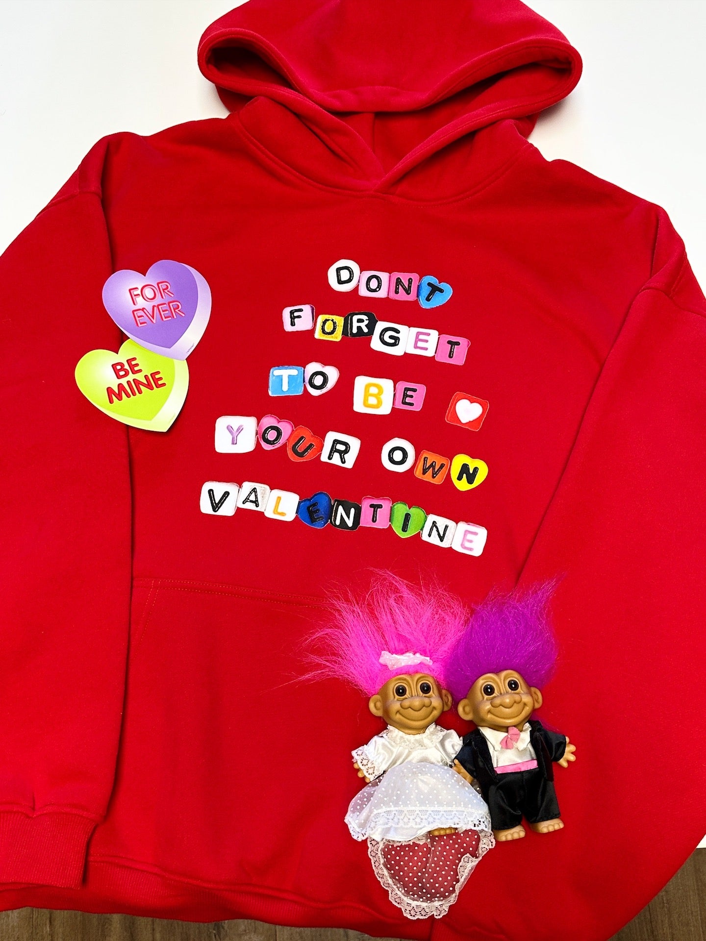 bunnybunnygun - Harajuku Red Fleece Hoodie hoodie bunnybunnygun