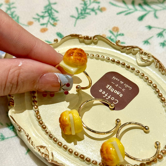 Pudding Party - Kawaii Pineapple Bun Adjustable Ring ring pudding party