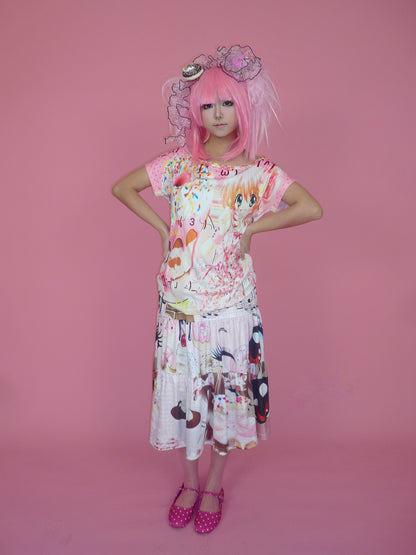 ki00bi00 - Kawaii Donut Emoji Off Shoulder Top shirt ki00bi00
