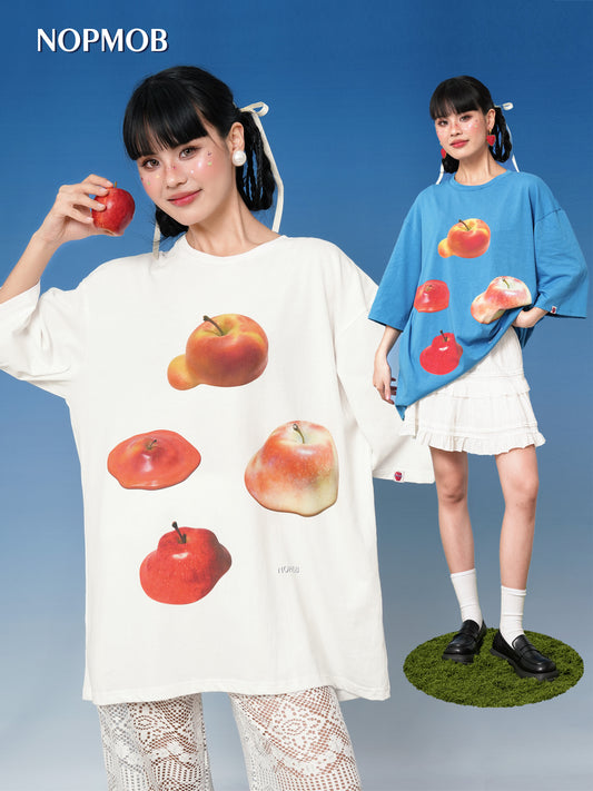 NOPMOB - Apple Graphic Oversized Tee tshirt NOPMOB