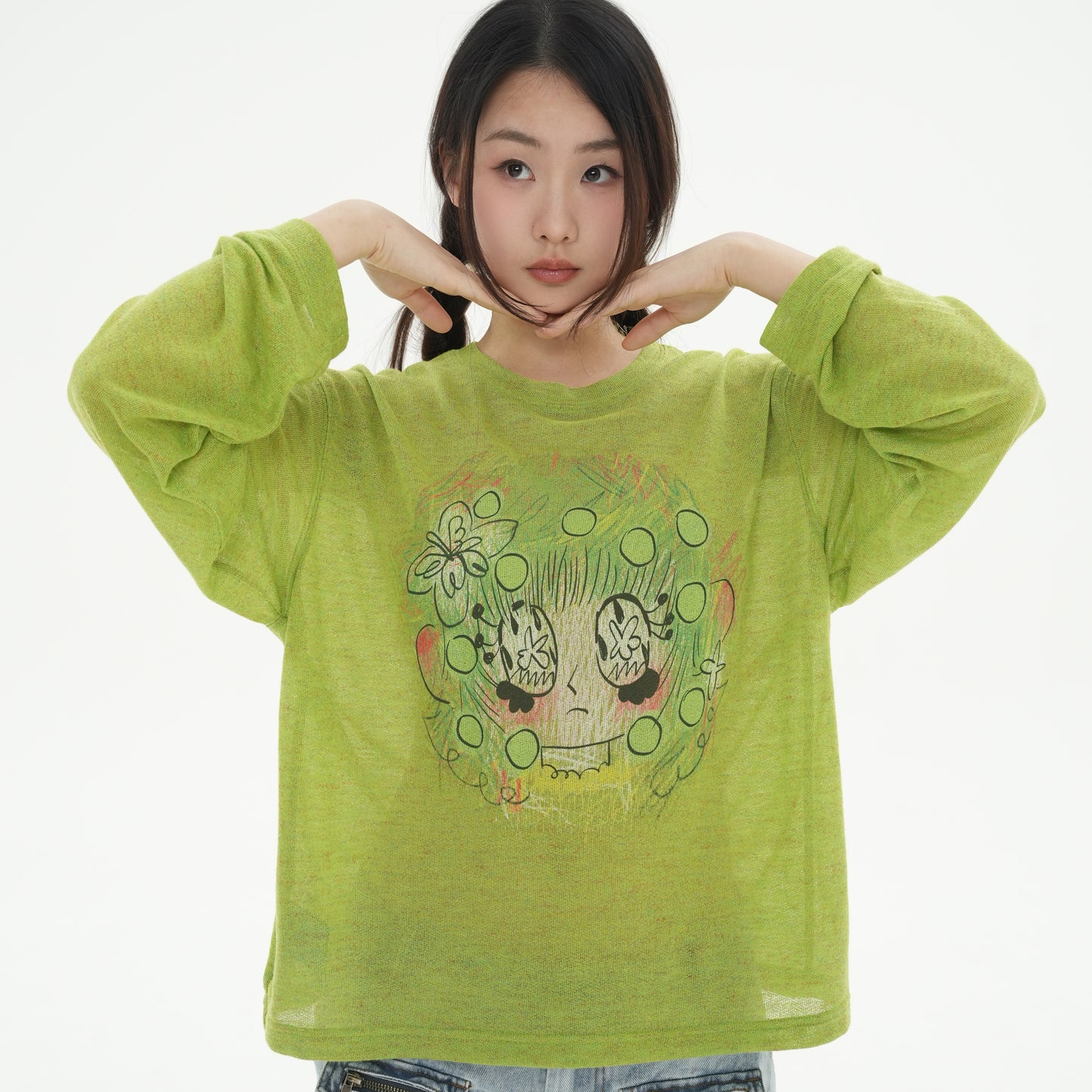 I'm Not a Jerk - Green Polka Sweatshirt shirt I‘m Not a Jerk
