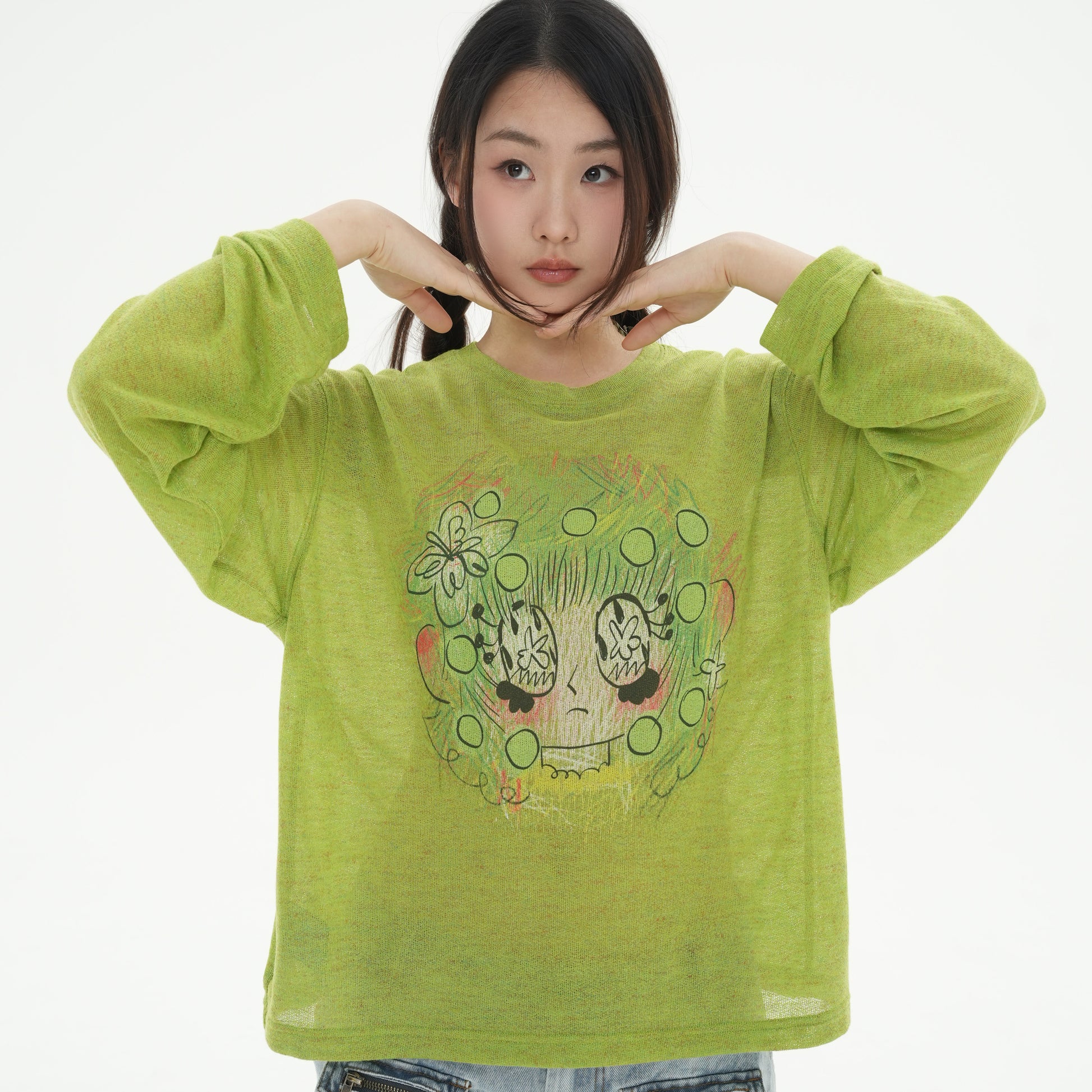 I'm Not a Jerk - Green Polka Sweatshirt shirt I‘m Not a Jerk