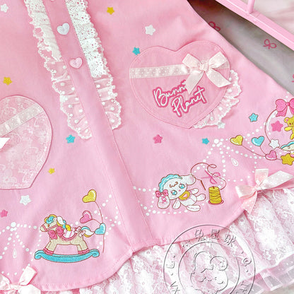 Bunny Planet - LULU Bunny Lace Suspender Dress dress bunnyplanet