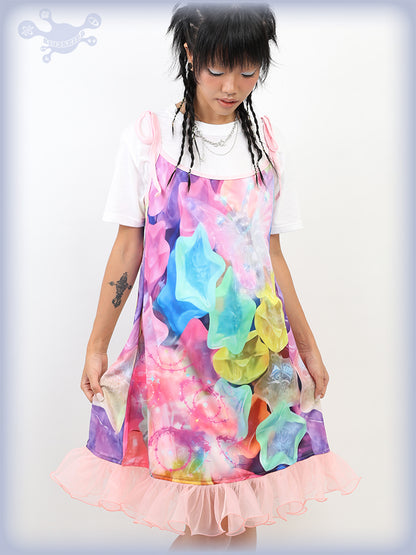 NIHON KIDS – Decora Kei Butterfly & Star Print Camisole Dress dress NIHON KIDS