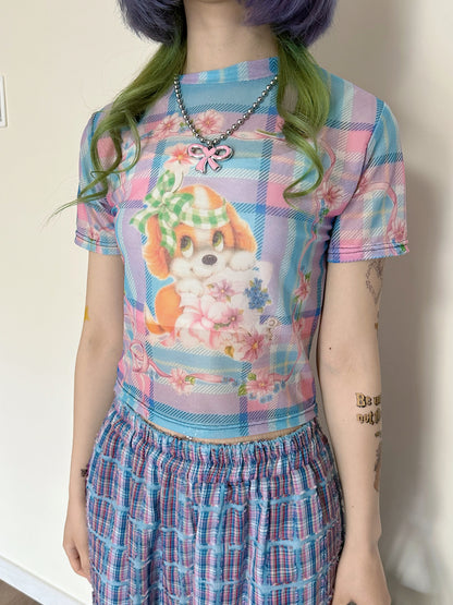 bunnybunnygun - Decora Kei Mesh T-Shirt tshirt bunnybunnygun