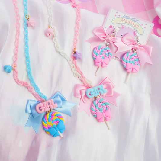 maojiang - Decora Sweetheart Lollipop Necklace for Harajuku Girls necklace maojiang