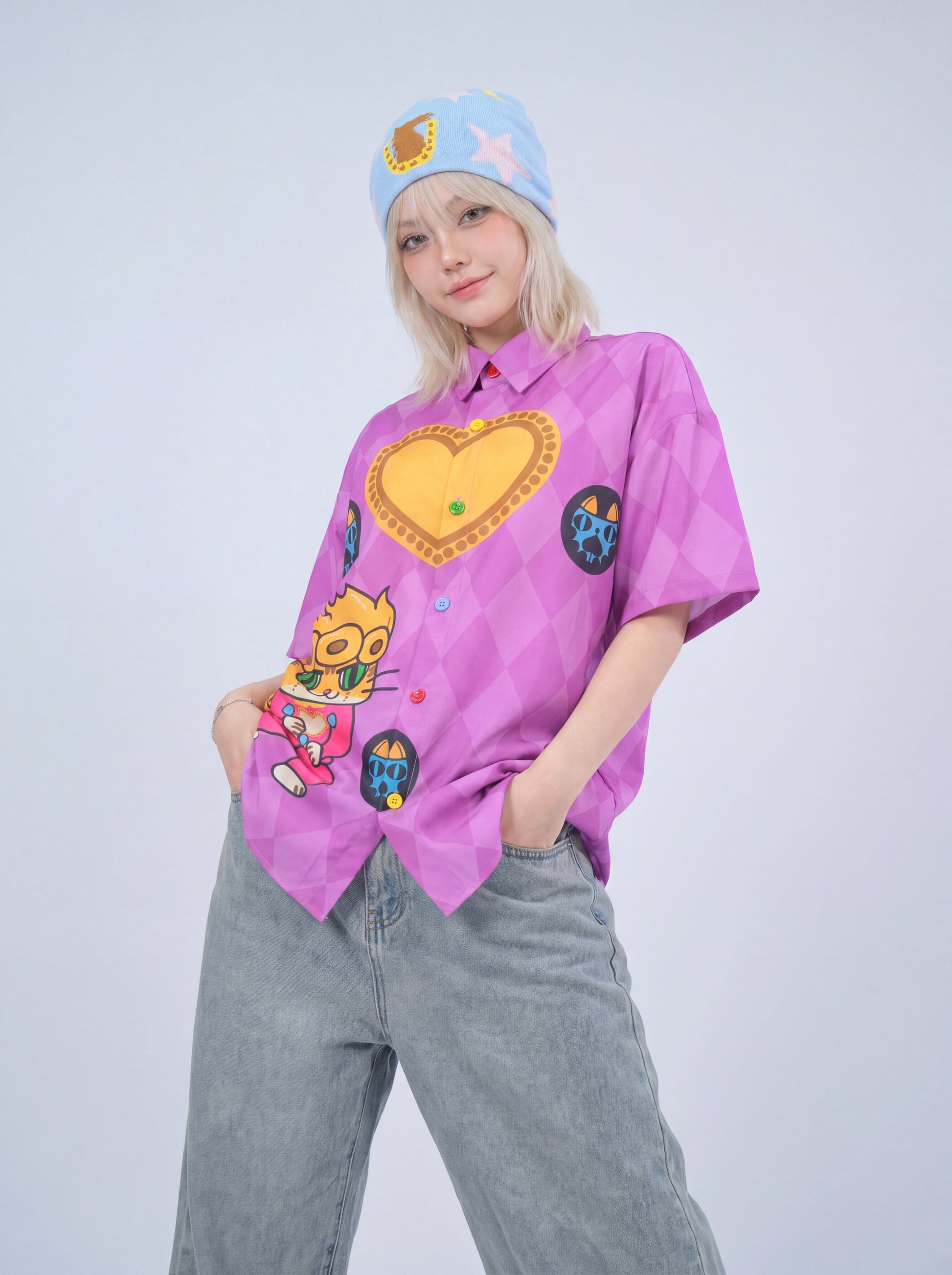 MeowMeow Bug - Pink Anime Cat Shirt shirt MeowMeow Bug