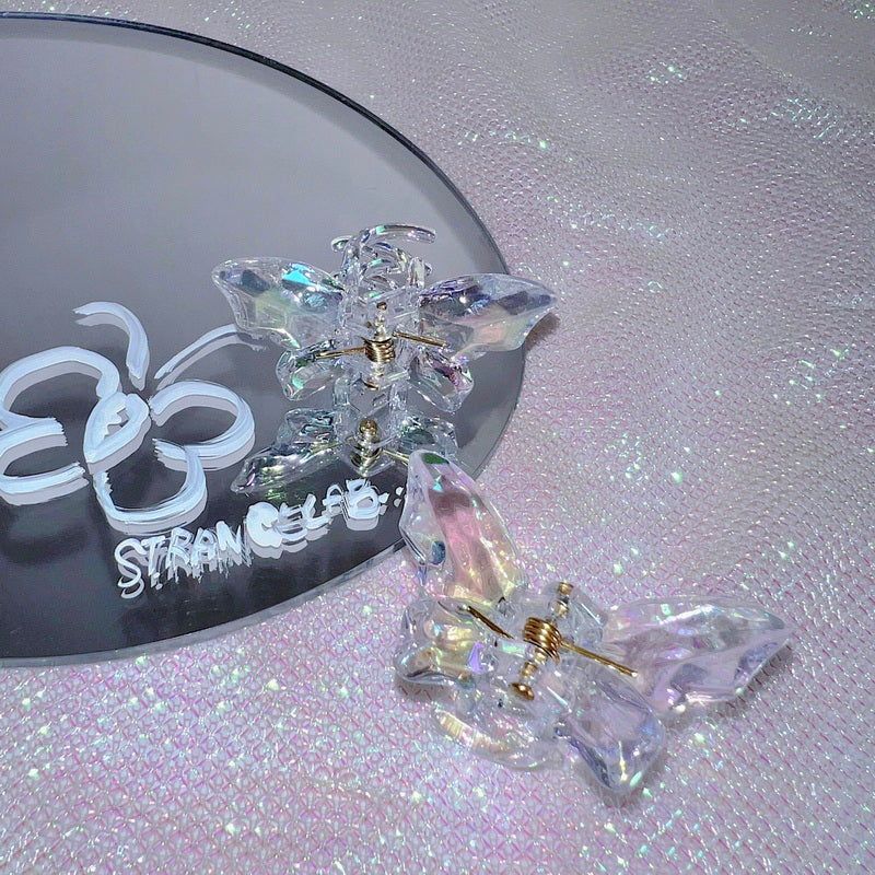 Strangelab Fairy Clip | Harajuku Iridescent Crystal Butterfly Hair Claw hair clip Land Decora