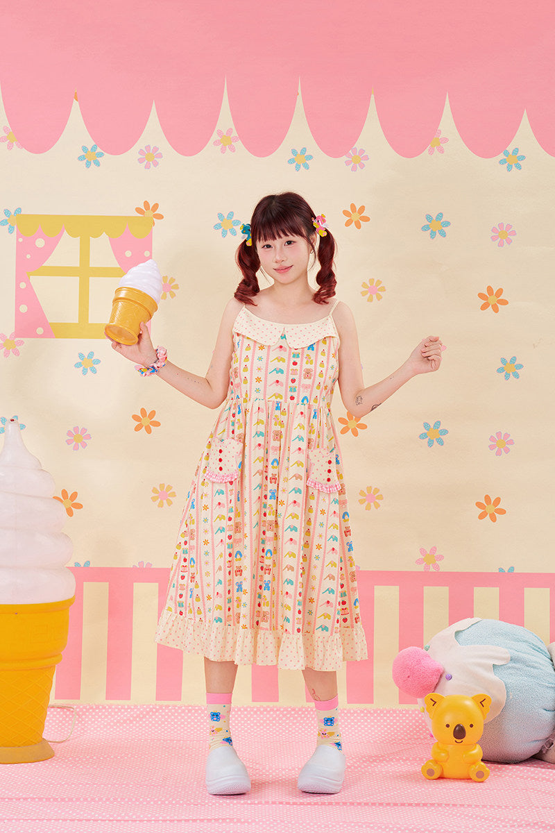 NIKKOU - Animal Print Slip Dress dress Nikkou home