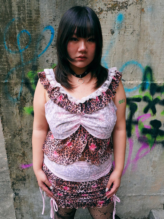 HotNipplesClub - Leopard Lace Mesh Set set Hot Nipples Club
