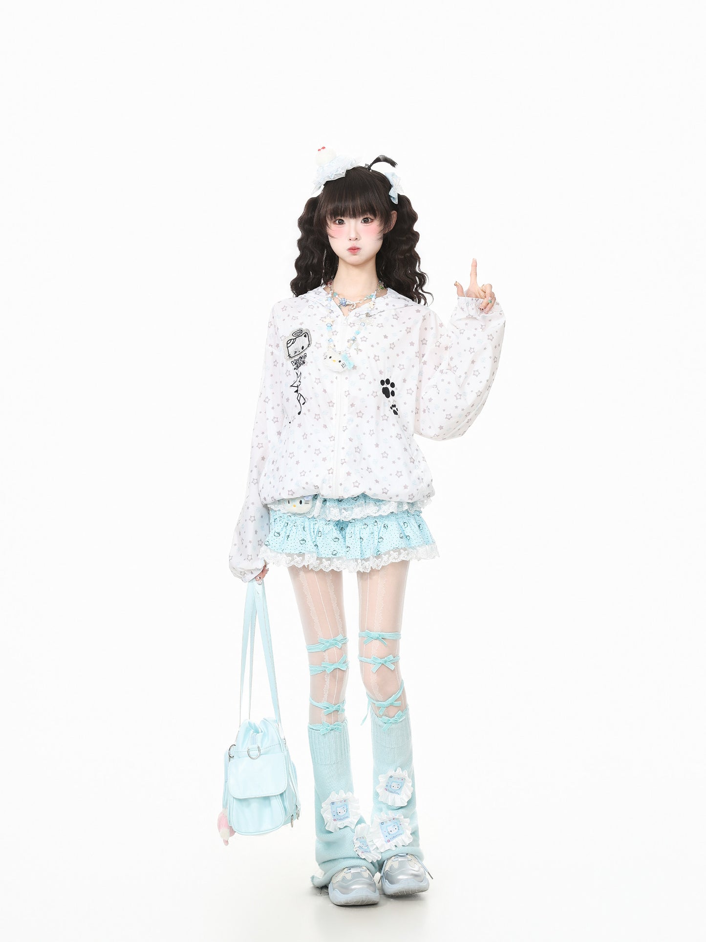 Languid Park - Cat Embroidered UV Protection Jacket jacket Languid Park