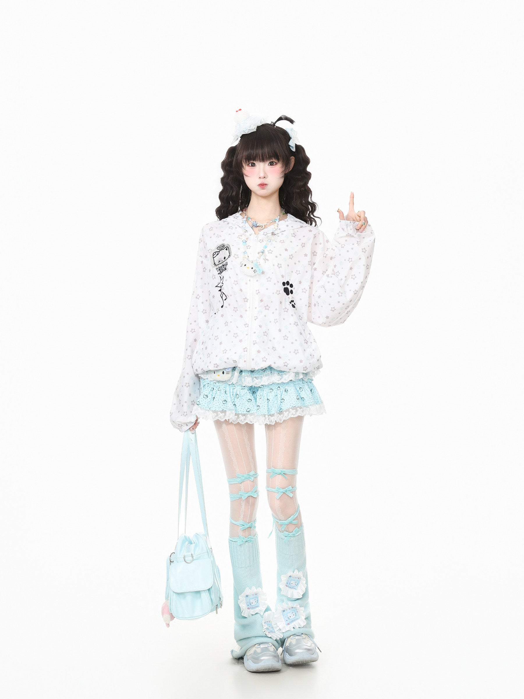Languid Park - Cat Embroidered UV Protection Jacket jacket Languid Park