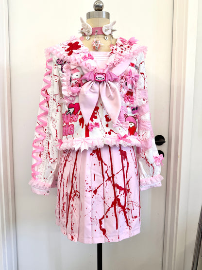 Red Devil - Gloomy Bear Bunny Ear Sailor Jacket shirt Red Devil