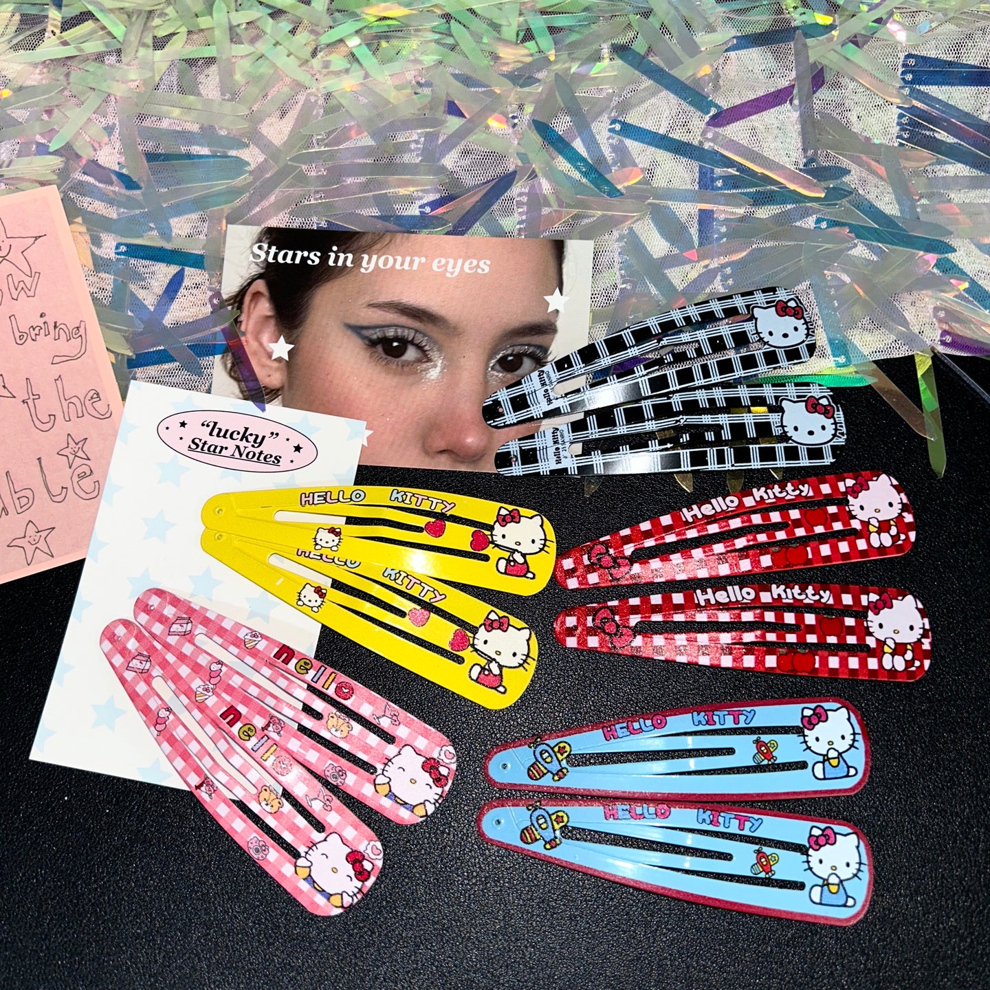 strangelab - Y2K Cute Kitty Cat Hair Clip Bang Side Barrette hair clip strangelab